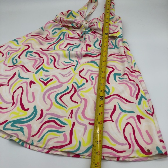 For Love And Lemons Palmer Satin Mini Dress Multi Cutout Cute Colorful - Picture 8 of 12